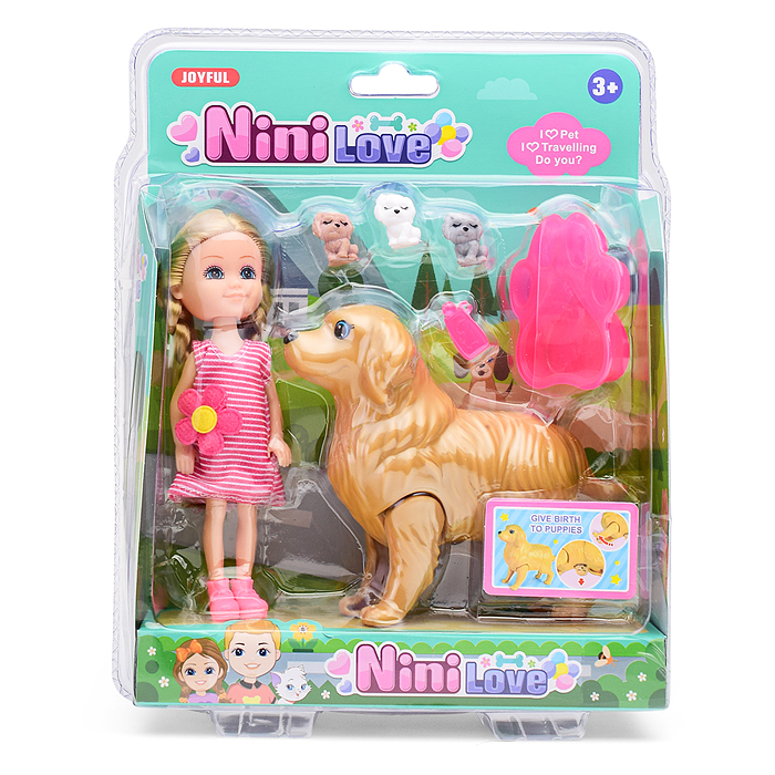 Кукла 53844 с аксессуарами, на листе