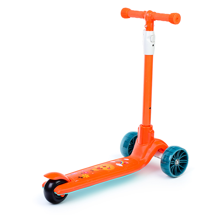 Фото к товару Самокат U038228Y 3-х кол., оранжевый, PU, ABEC 7, в коробке Самокат U038228Y 3-х кол., оранжевый, PU, ABEC 7, в коробке