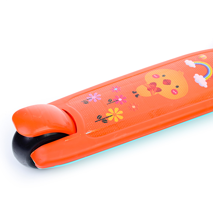 Фото к товару Самокат U038228Y 3-х кол., оранжевый, PU, ABEC 7, в коробке Самокат U038228Y 3-х кол., оранжевый, PU, ABEC 7, в коробке