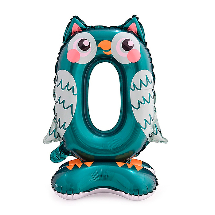 Шар (23''/58 см) Цифра, 0 Зверята, Сова, на подставке, 1 шт. в уп. Шар (23''/58 см) Цифра, 0 Зверята, Сова, на подставке, 1 шт. в уп.