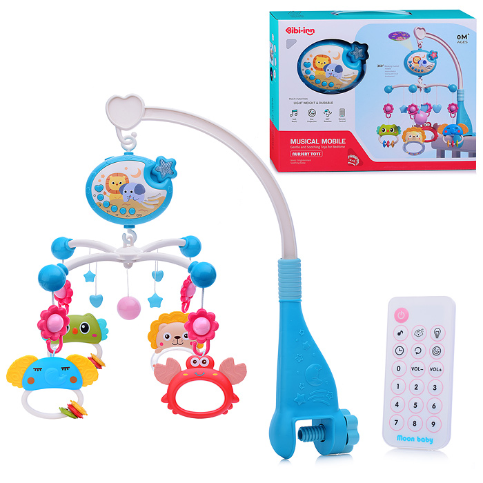 Мобиль 698-84 "Зверятки" музыкальный, на кроватку, в коробке Мобиль 698-84 "Зверятки" музыкальный, на кроватку, в коробке