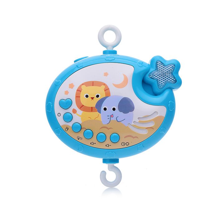 Фото к товару Мобиль 698-84 "Зверятки" музыкальный, на кроватку, в коробке Мобиль 698-84 "Зверятки" музыкальный, на кроватку, в коробке