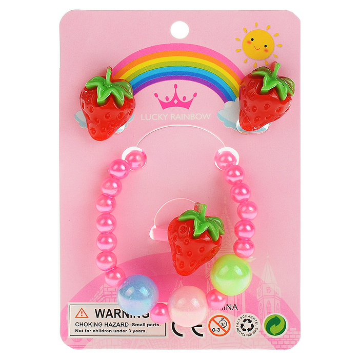 Фото к товару Набор украшений R3-4A (браслет, кольцо и клипсы) в пакете Набор украшений R3-4A (браслет, кольцо и клипсы) в пакете