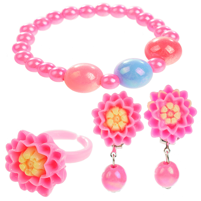 Набор украшений R3-4B (бусы, кольцо, сережки) в пакете Набор украшений R3-4B (бусы, кольцо, сережки) в пакете