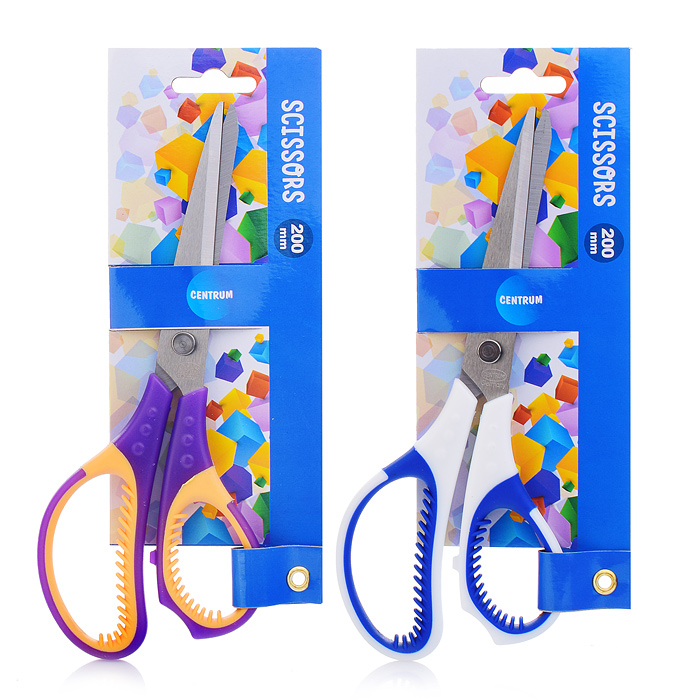 Ножницы 20 см (ручки ассорти,пластик) Ножницы 20 см (ручки ассорти,пластик)