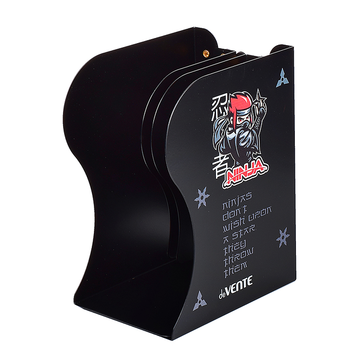 Подставка для учебников и книг "Ninja" 19x14,7x9 см, металлическая, телескопическая, окраше