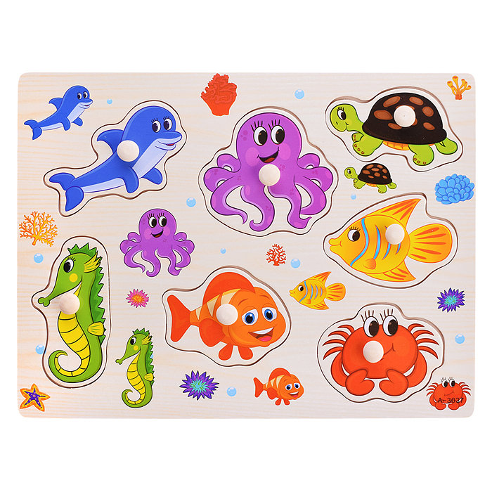 Пазл-вкладыш D1644 "Подводный мир" Пазл-вкладыш D1644 "Подводный мир"