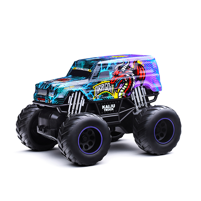 Фото к товару Машина KM665-3A "Граффити монстр" р/у, 27 MHz, в коробке Машина KM665-3A "Граффити монстр" р/у, 27 MHz, в коробке