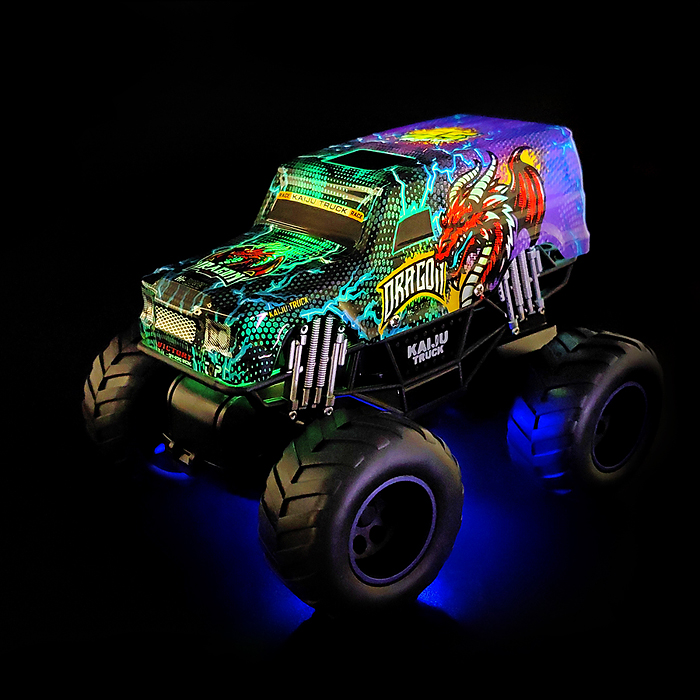 Фото к товару Машина KM665-3A "Граффити монстр" р/у, 27 MHz, в коробке Машина KM665-3A "Граффити монстр" р/у, 27 MHz, в коробке