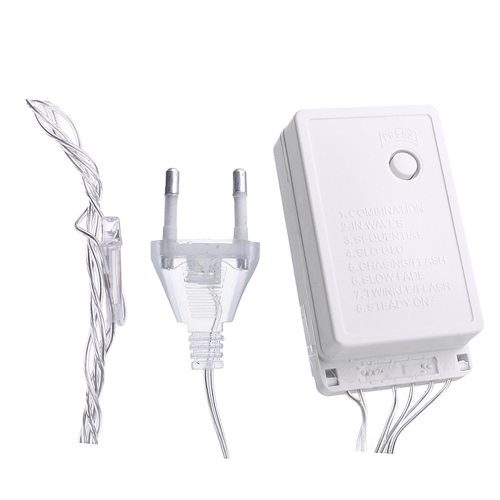 Фото к товару Электрогирлянда "Водопад" S1269-2 2*3м Электрогирлянда "Водопад" S1269-2 2*3м