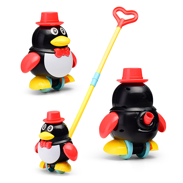 Каталка A0339 "Пингвин в шляпе" в сетке