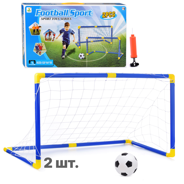 Ворота футбольные DQ-17 " Юный футболист" в коробке