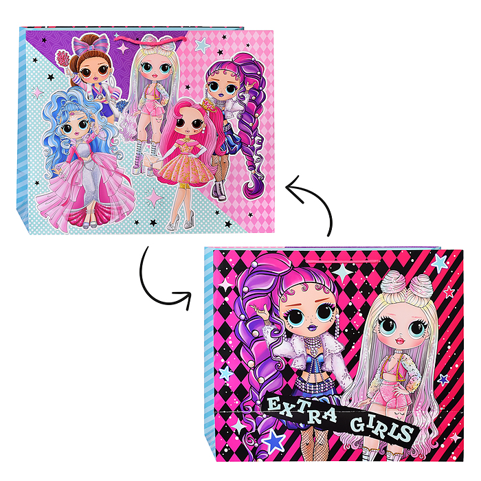 Пакет подарочный глянцевый xxl, 40*49*19 см.