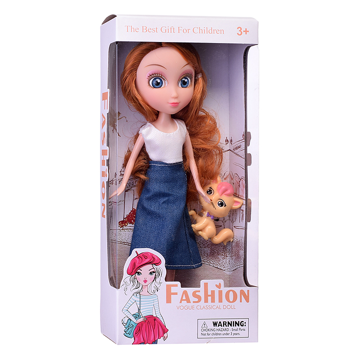 Фото к товару Кукла 83002 "Джесика" с питомцем, в коробке Кукла 83002 "Джесика" с питомцем, в коробке