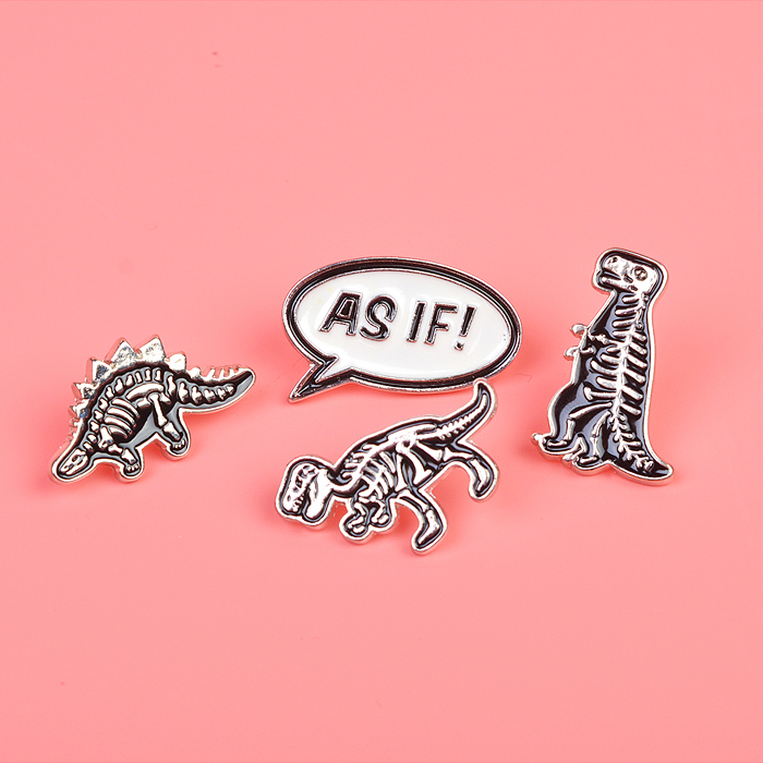 Фото к товару Набор значков "Raptor City" эмалированные, размер изделий: AS IF! 3x2,1 см, динозавр 3x2 см Набор значков "Raptor City" эмалированные, размер изделий: AS IF! 3x2,1 см, динозавр 3x2 см