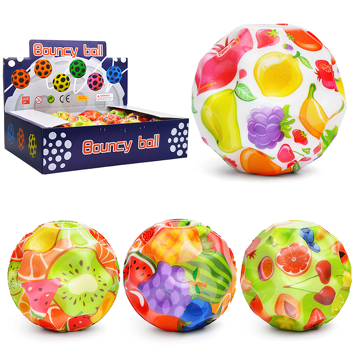 Мяч детский 00-5785 "Фрукты" в коробке