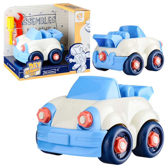 Конструктор 713-B "Машина" с отверткой, в коробке Конструктор 713-B "Машина" с отверткой, в коробке