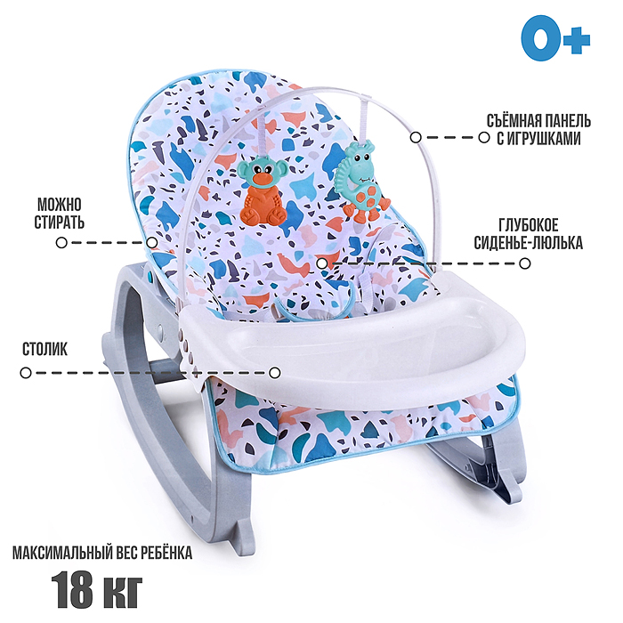 Фото к товару Стульчик детский 1883 "Комфорт" 2 в 1 в коробке Стульчик детский 1883 "Комфорт" 2 в 1 в коробке