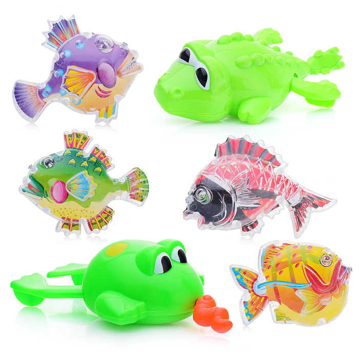 Набор игрушек для купания 388-22 "Водоплавающие" в пакете Набор игрушек для купания 388-22 "Водоплавающие" в пакете