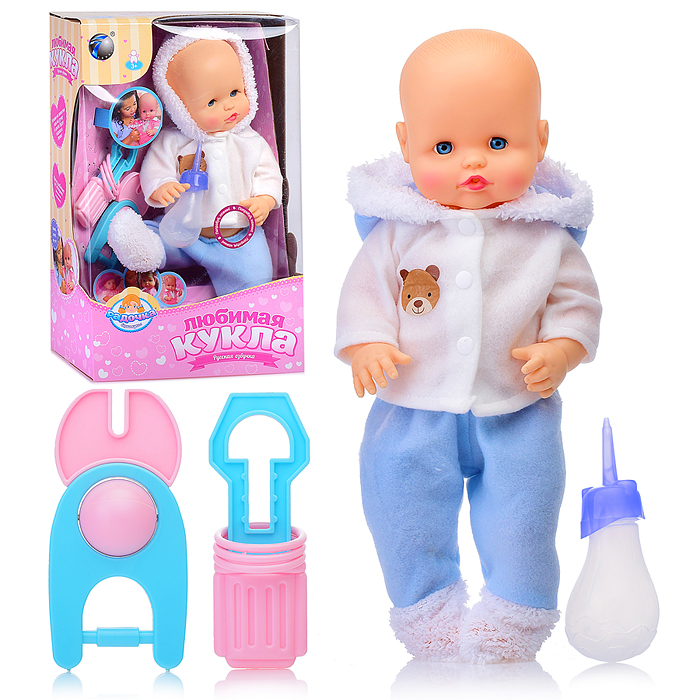 Кукла LD9502E "Мой малыш" с аксессуарами, в коробке Кукла LD9502E "Мой малыш" с аксессуарами, в коробке
