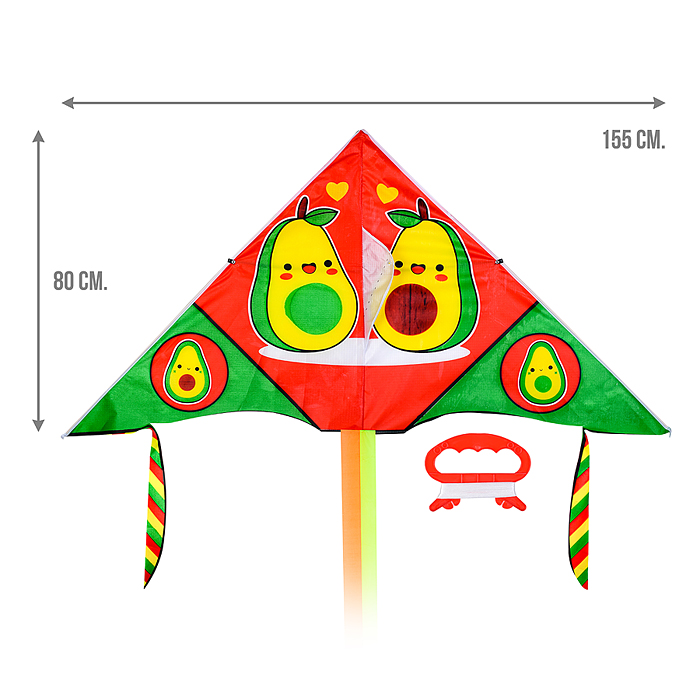 Змей воздушный 00-3524 "Авакадо мания/Кактус" Змей воздушный 00-3524 "Авакадо мания/Кактус"