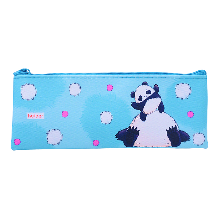 Пенал на молнии мягкий "Плюшевые панды" 195х75мм.,