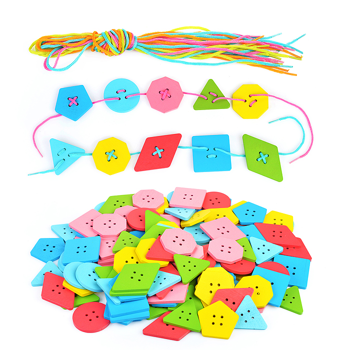 Шнуровка D1546 "Яркое настроение" 120 деталей, в пакете