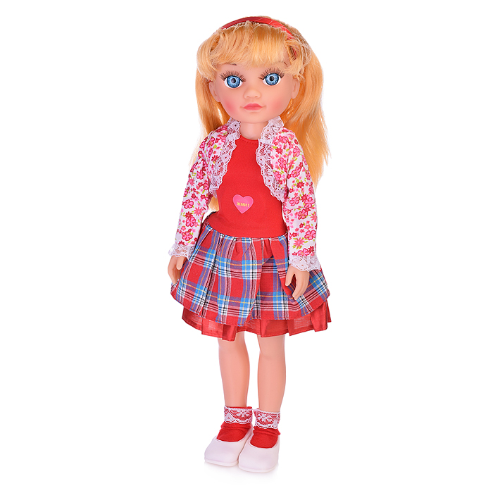 Фото к товару Кукла 5410 "Сонечка" озвученная, в можной одежде, в пакете Кукла 5410 "Сонечка" озвученная, в можной одежде, в пакете