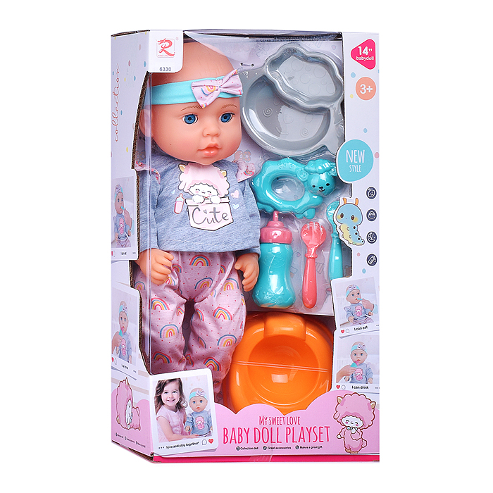 Пупс 6330 с аксессуарами "Рита" в коробке