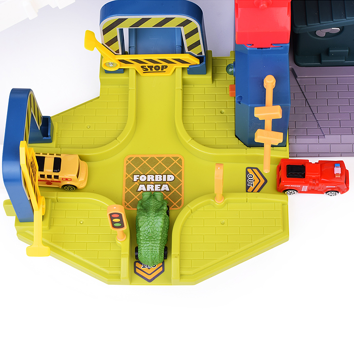 Фото к товару Паркинг-Трек 6603A "Городская эстакада с динозаврами" в коробке Паркинг-Трек 6603A "Городская эстакада с динозаврами" в коробке