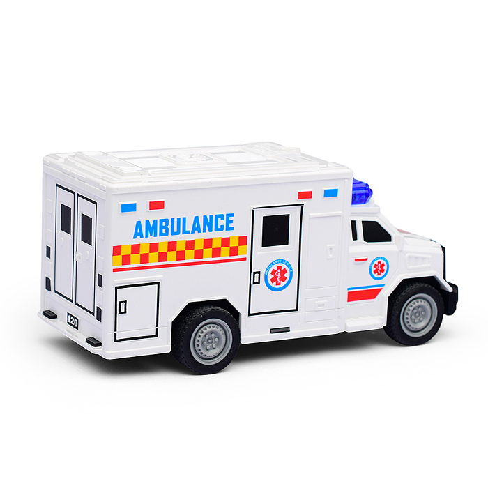 Машина JS165 "Реанимация" 1:20 (свет, звук) в коробке