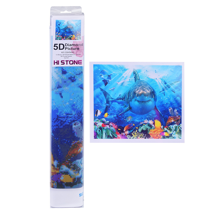 Мозаика 00-3854 "Акула под водой" 50*65см Мозаика 00-3854 "Акула под водой" 50*65см