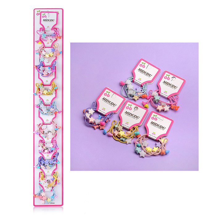 Набор резинок для волос 00-3881 "Звездочки" 20 предметов Набор резинок для волос 00-3881 "Звездочки" 20 предметов