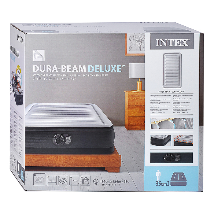 Фото к товару Надувная кровать "Comfort-Plush" 99х191х33см, встр.нас. 220В, до 136кг Надувная кровать "Comfort-Plush" 99х191х33см, встр.нас. 220В, до 136кг