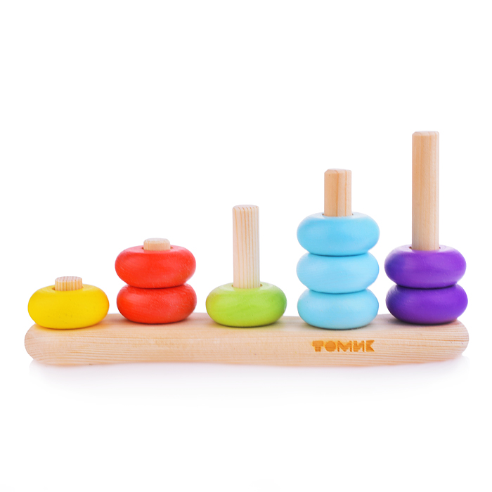 Фото к товару Сортер "Цветные колечки" (16 деталей) Сортер "Цветные колечки" (16 деталей)