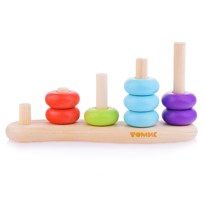 Фото к товару Сортер "Цветные колечки" (16 деталей) Сортер "Цветные колечки" (16 деталей)