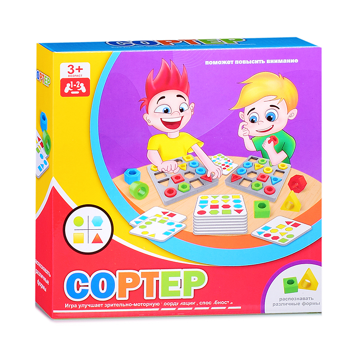 Настольная игра 034 "Сортер" в коробке