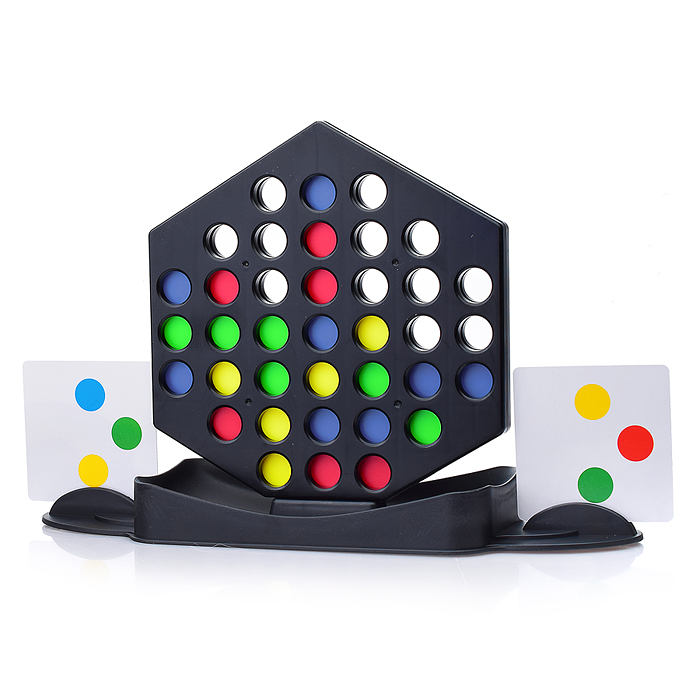 Стратегическая игра 021 "Разноцветные шашки" в коробке