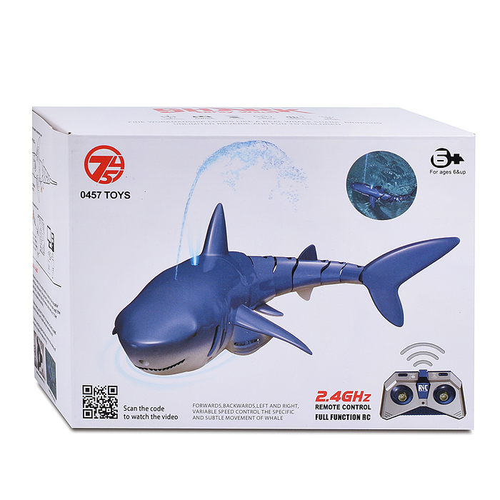 Фото к товару Акула 606-23 на р/у, 27 MHz в коробке Акула 606-23 на р/у, 27 MHz в коробке