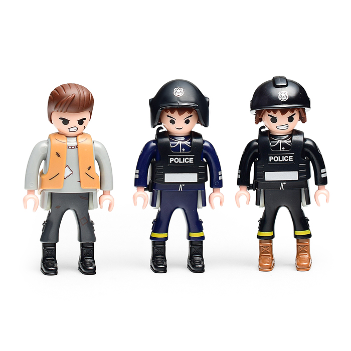 Конструктор QL888-62 "Городская полиция. Задержание" в коробке