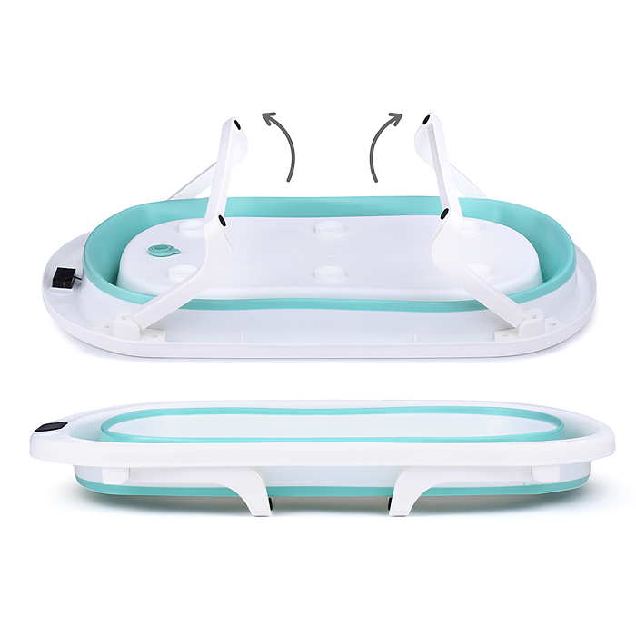 Фото к товару Ванночка для купания UT0143 (цвет: белый/бирюзовый) Ванночка для купания UT0143 (цвет: белый/бирюзовый)