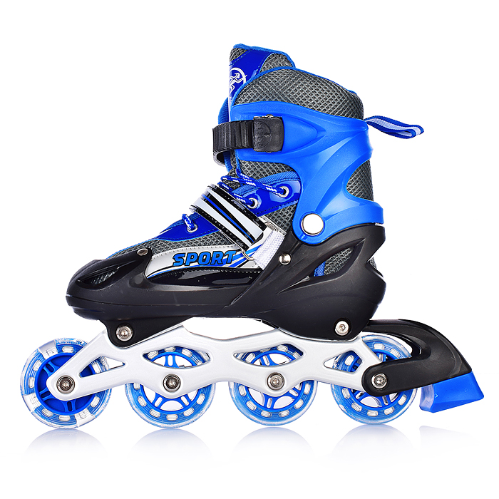 Фото к товару Ролики детские U001747Y (размер S) синие, в сумке Ролики детские U001747Y (размер S) синие, в сумке