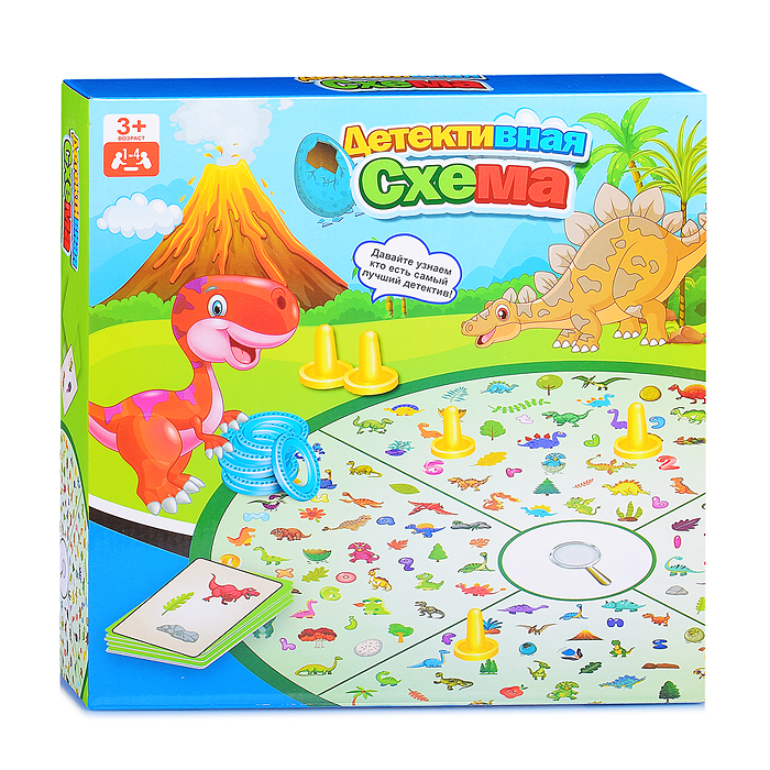 Настольная игра 003 "Детективная схема" в коробке