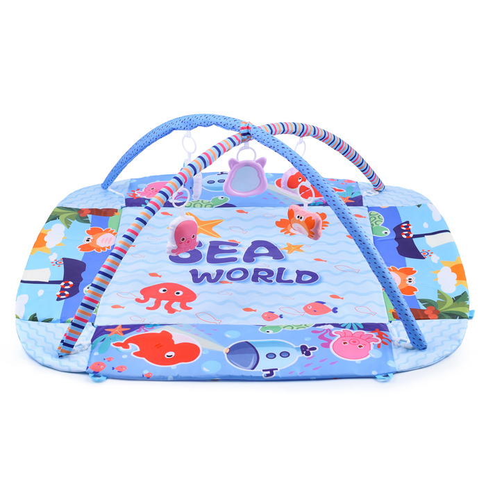 Фото к товару Детский развивающий коврик 668-146 "Морские жители" с бортиками и шариками, в коробке Детский развивающий коврик 668-146 "Морские жители" с бортиками и шариками, в коробке