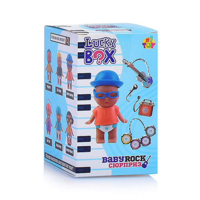 Пупс с аксессуарами "Baby rock" в асс. 6 видов, в кор.