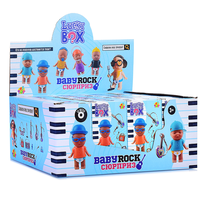 Пупс с аксессуарами "Baby rock" в асс. 6 видов, в кор.