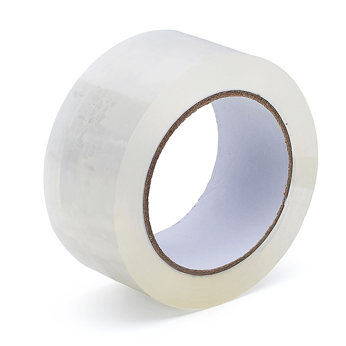 Клейкая лента упаковочная "Attomex" прозрачная, 45 мкм, 48 ммx100 м, реальная намотка, картонная вту