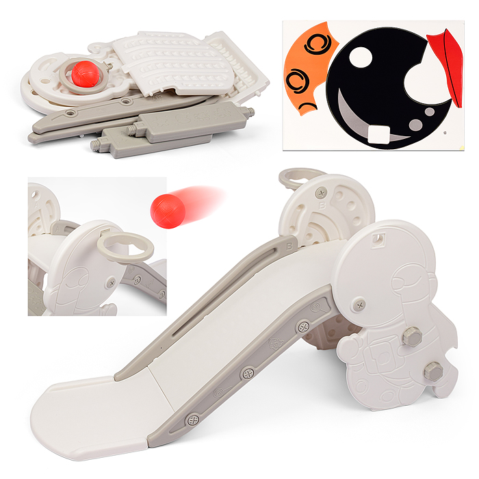 Фото к товару Горка детская UT0108 "Астронавт" (цвет белый) Горка детская UT0108 "Астронавт" (цвет белый)