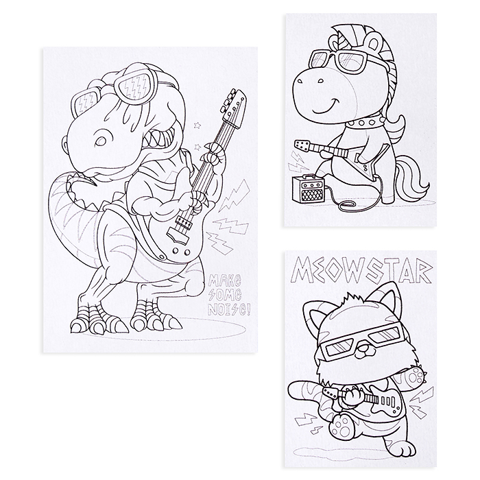 Фото к товару Набор красок с блестками с раскрасками "Музыканты" Набор красок с блестками с раскрасками "Музыканты"