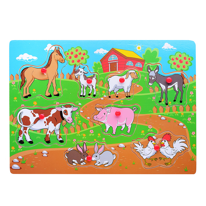 Пазл-вкладыш D1242 "Домашние животные" Пазл-вкладыш D1242 "Домашние животные"